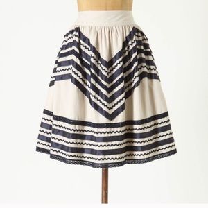 Anthropologie Girls from Savoy Mountain Time Skirt